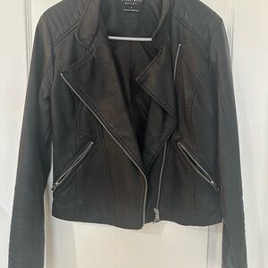 Blank NYC Black Leather Motorcycle Jacket
